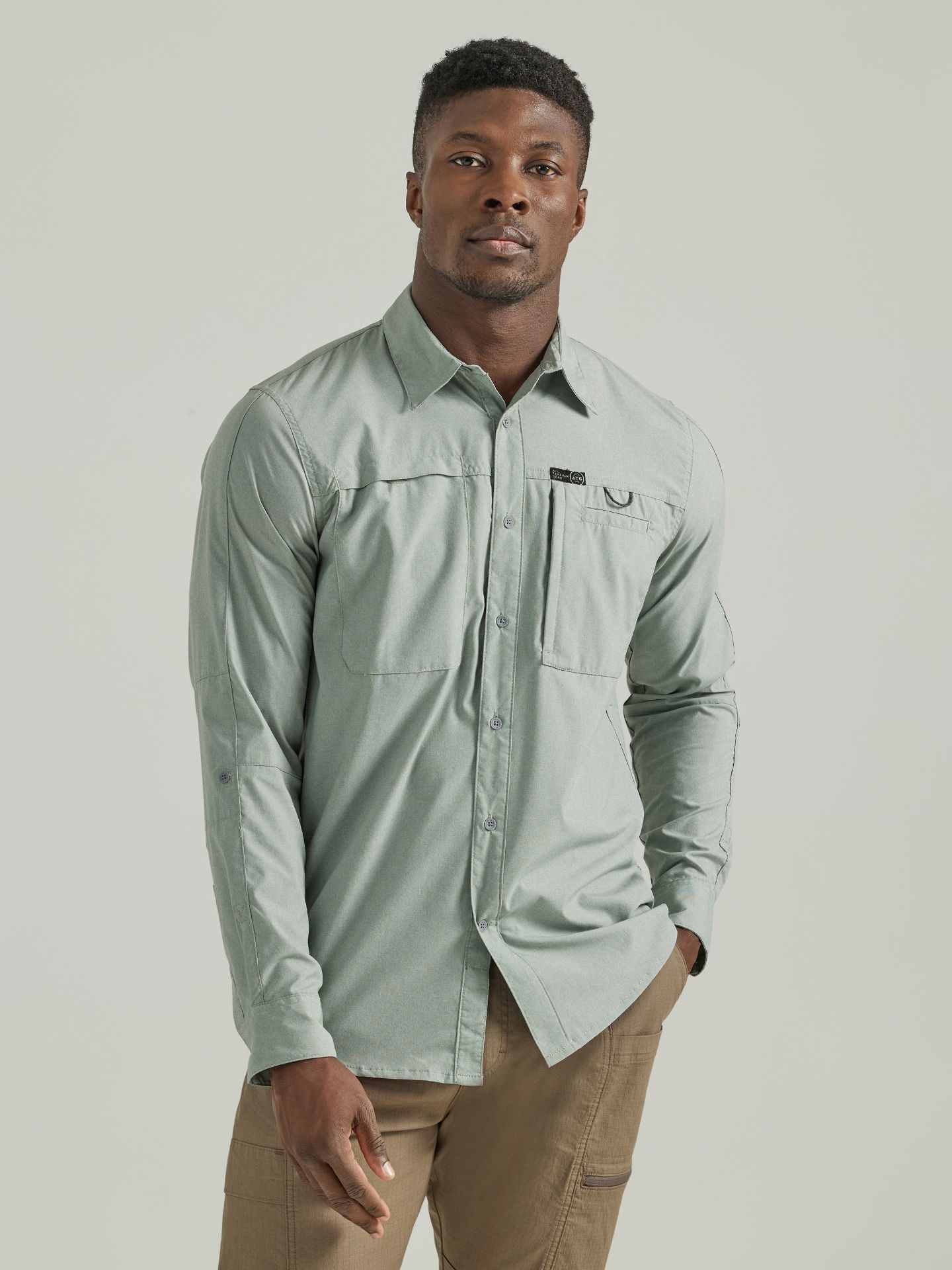 Picture of Wrangler 112315665 ATG -x- Hike To Fish Long Sleeve Shirt