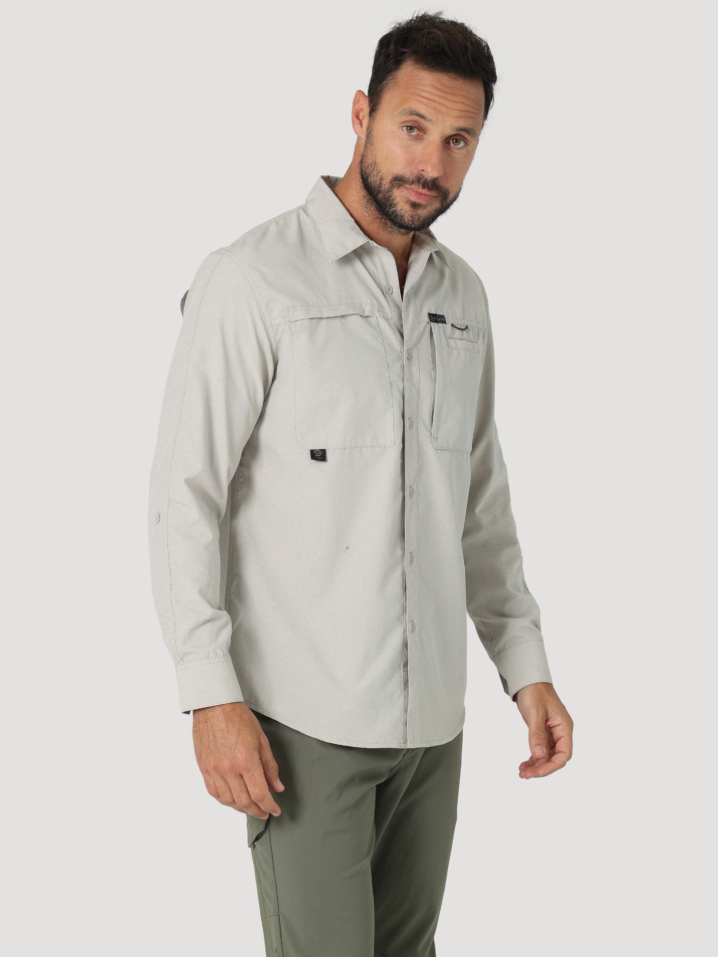 Picture of Wrangler 112321677 ATG -x- Hike To Fish Long Sleeve Shirt