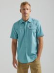 Picture of Wrangler 112331236 ATG -x- Asymmetric Zip Pocket Shirt - Solid