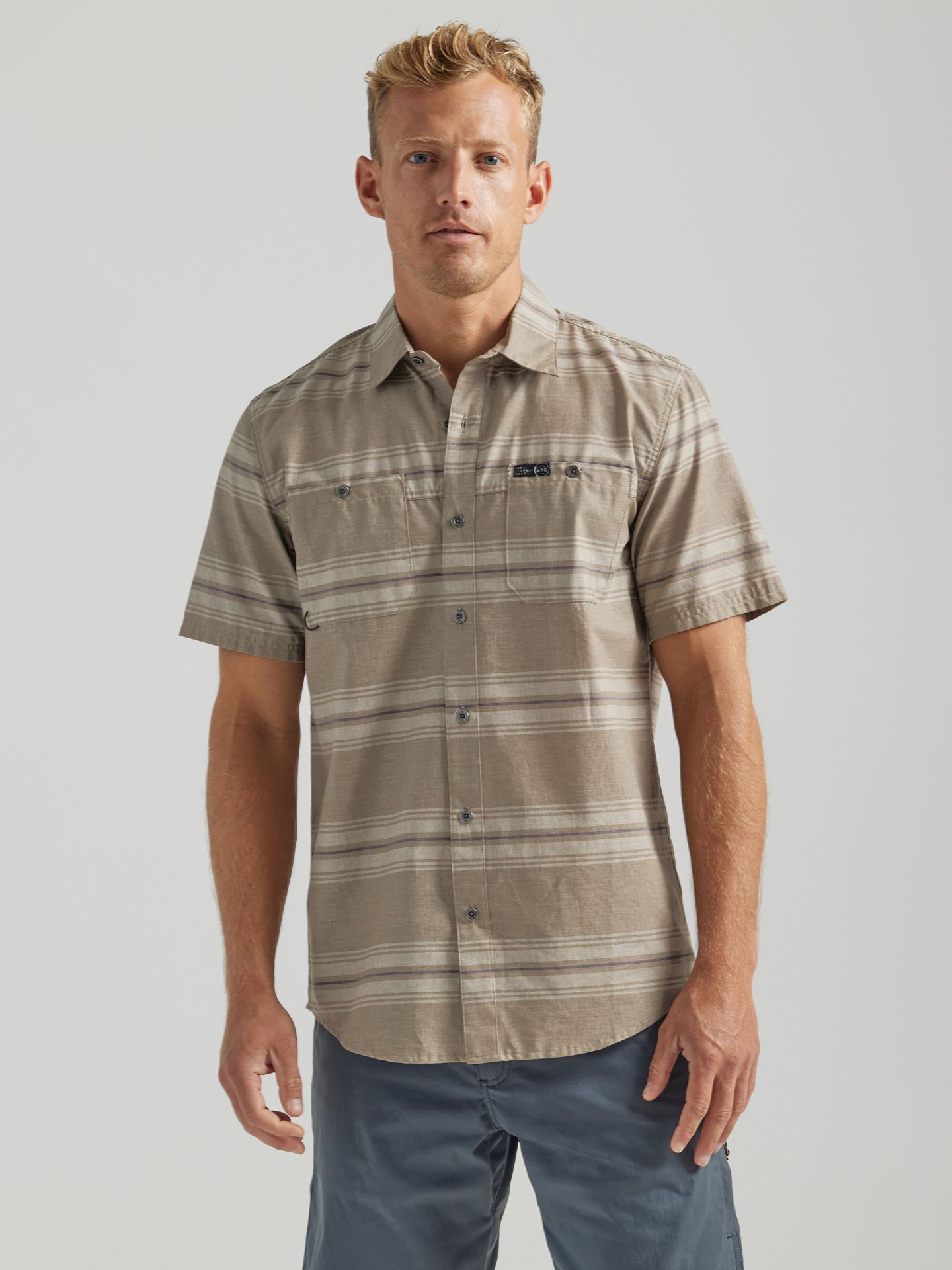 Picture of Wrangler 112331239 ATG -x- Short Sleeve Breeze Shirt
