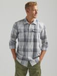 Picture of Wrangler 112331265 ATG -x- Western Utility Plaid Long Sleeve Shirt