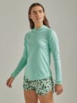 Picture of Wrangler 112331283 ATG -x- Womens Long Sleeve Hooded Sun Tee