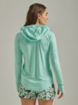 Picture of Wrangler 112331283 ATG -x- Womens Long Sleeve Hooded Sun Tee