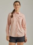 Picture of Wrangler 112331505 ATG -x- Womens Long Sleeve Angler Shirt