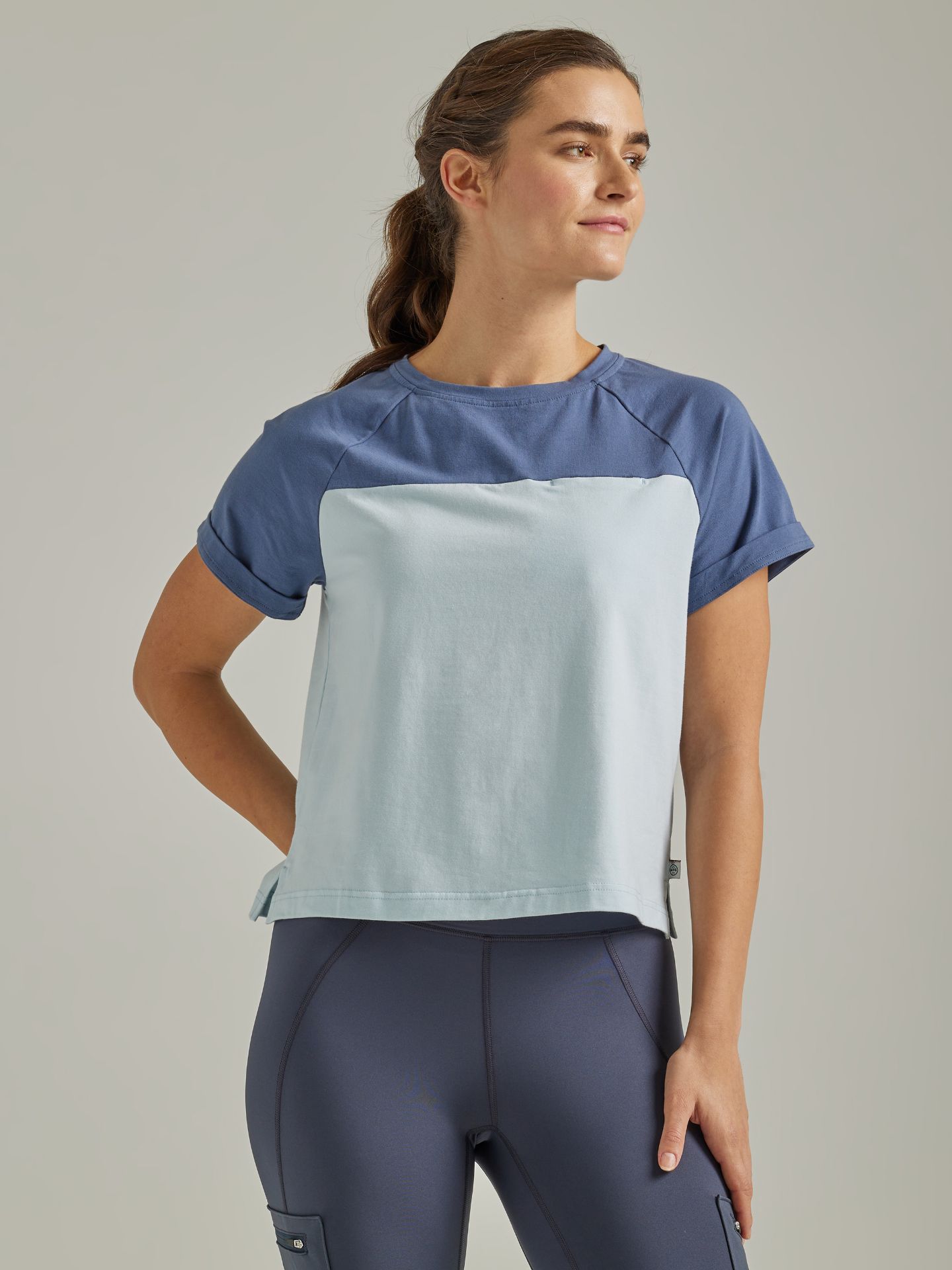 Picture of Wrangler 112333846 ATG -x- Womens Short Sleeve Compass Tee