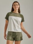 Picture of Wrangler 112333892 ATG -x- Womens Short Sleeve Compass Tee