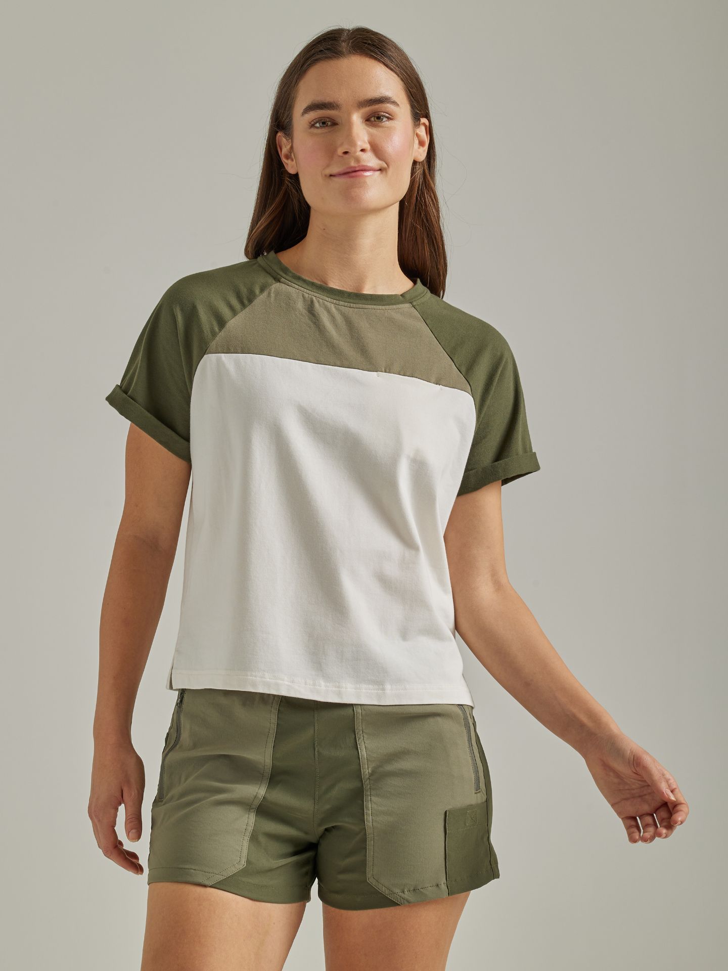 Picture of Wrangler 112333892 ATG -x- Womens Short Sleeve Compass Tee