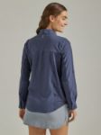 Picture of Wrangler 112333894 ATG -x- Womens Mixed Material Shirt