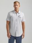 Picture of Wrangler 112333905 ATG -x- Asymmetric Zip Pocket Shirt - Solid