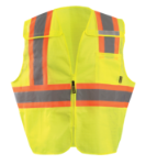 Picture of Occunomix ECO-IMB2T MESH 5-PT. BREAK-AWAY TWO-TONE VEST w/QUICK RELEASE ZIPPER