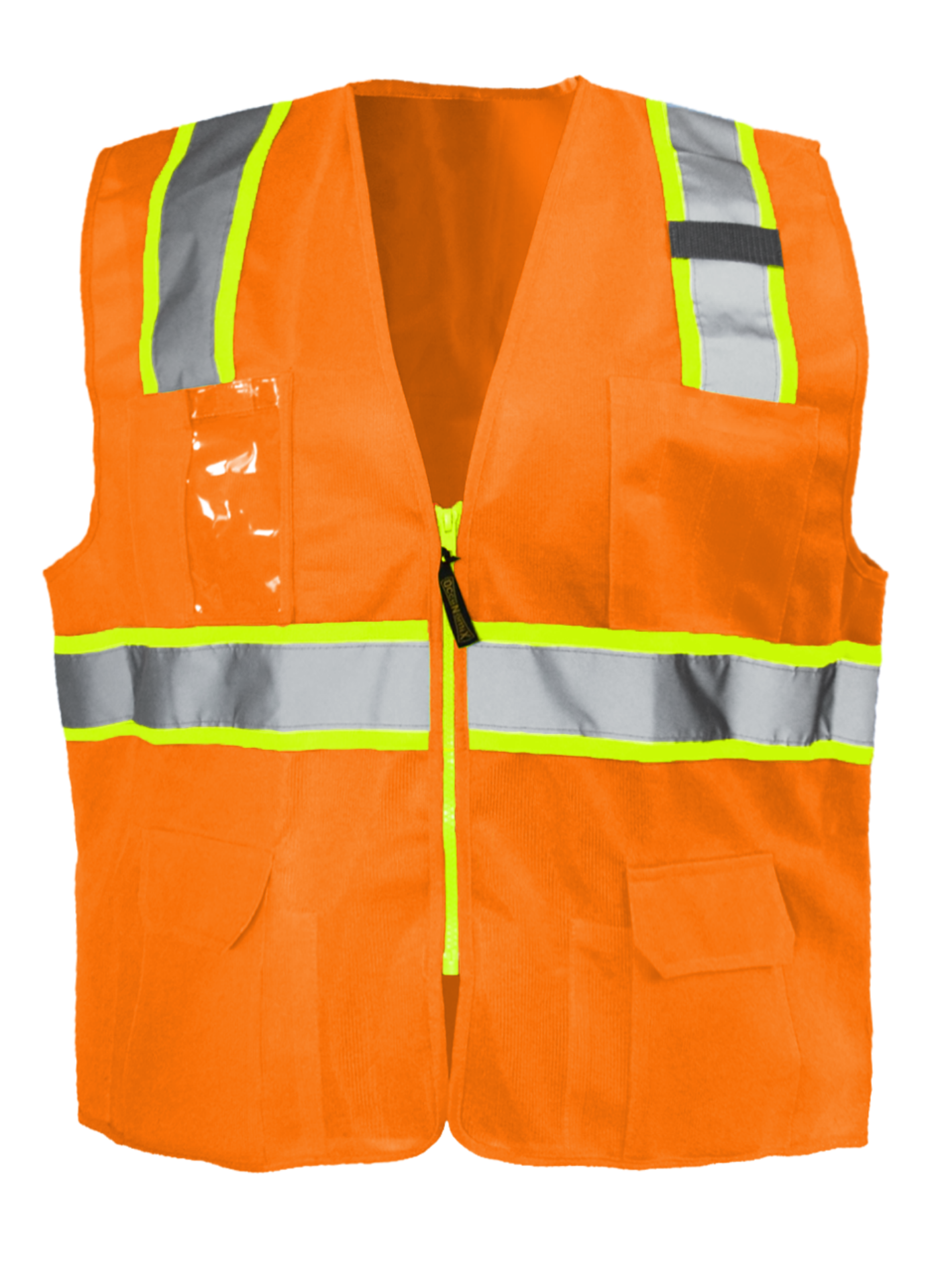 Picture of Occunomix LUX-ATRANS SOLID TWO-TONE SURVEYOR VEST w/ZIPPER
