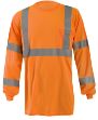 Picture of Occunomix LUX-LSTP3BX LONG SLEEVE WICKING BIRDSEYE X-BACK T-SHIRT w/POCKET