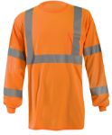 Picture of Occunomix LUX-LSTP3BX LONG SLEEVE WICKING BIRDSEYE X-BACK T-SHIRT w/POCKET