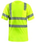 Picture of Occunomix LUX-SSETP3 SHORT SLEEVE DUAL STRIPE WICKING T-SHIRT w/POCKET