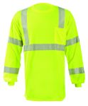 Picture of Occunomix LUX-TLSP3B LONG SLEEVE OCX™ PATENTED SEGMENTED TAPE T-SHIRT w-POCKET