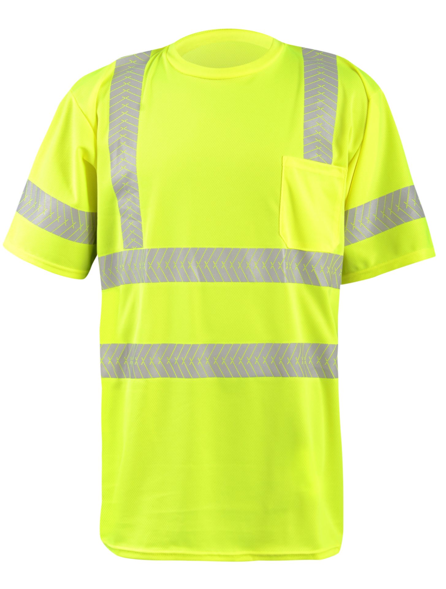Picture of Occunomix LUX-TSSP3B SHORT SLEEVE OCX™ PATENTED SEGMENTED TAPE T-SHIRT w/POCKET