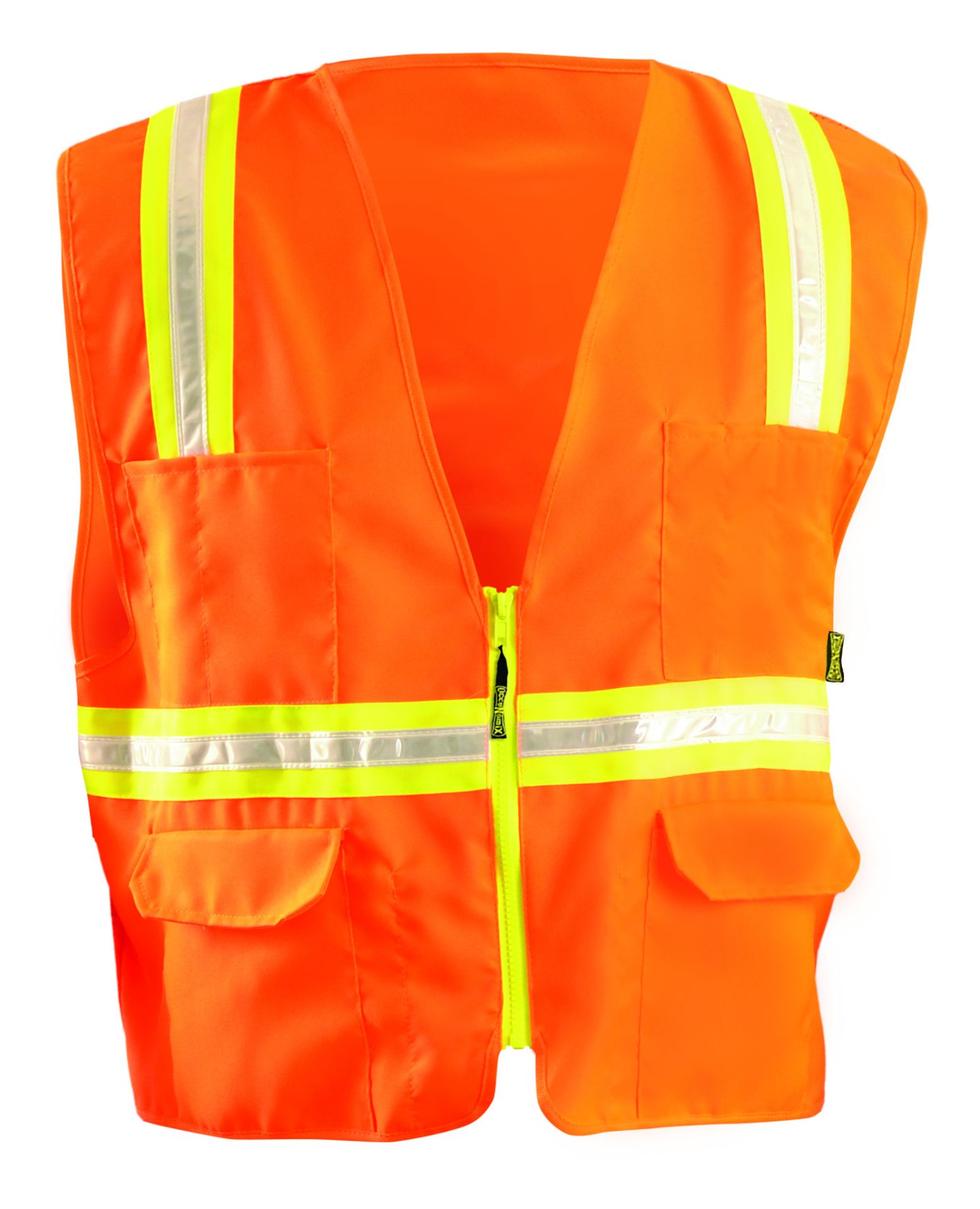 Picture of Occunomix LUX-XTRANS SOLID TWO-TONE SURVEYOR VEST w/ZIPPER