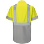 Picture of Red Kap® SY24-HV-TRC2 Men's Hi-Visibility Short Sleeve Ripstop Work Shirt - Type R, Class 2