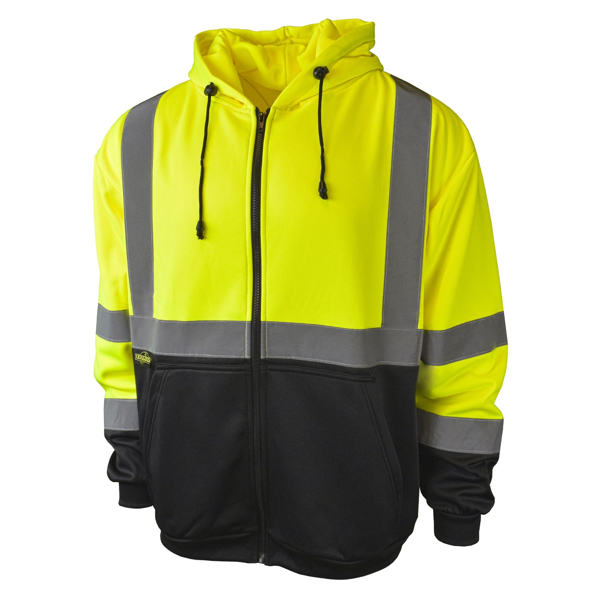 Picture of Radians SJ01B-3 Class 3 Color Blocked Hooded Zippered Sweatshirt
