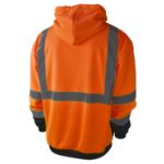 Picture of Radians SJ01B-3 Class 3 Color Blocked Hooded Zippered Sweatshirt