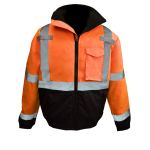 Picture of Radians SJ11QB Class3 High Visibility Weatherproof Bomber Jacket with Quilted Built-in Liner