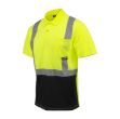Picture of Radians ST12B Class 2 High Visibility Color Blocked Safety Short Sleeve Polo Shirt