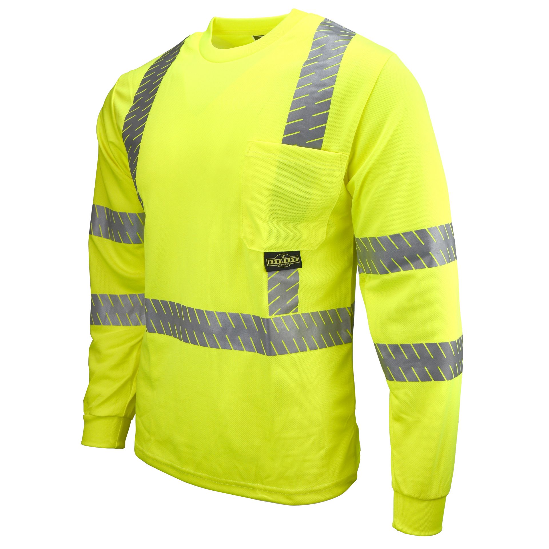 Picture of Radians ST24-3 Class 3 High Visibility Long Sleeve Safety T-Shirt with Rad-Shade® UV Protection
