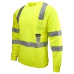 Picture of Radians ST24-3 Class 3 High Visibility Long Sleeve Safety T-Shirt with Rad-Shade® UV Protection