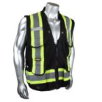 Picture of Radians SV030X-1 Heavy Duty 10-Pocket Cruiser Vest with Back Pouch X-Back