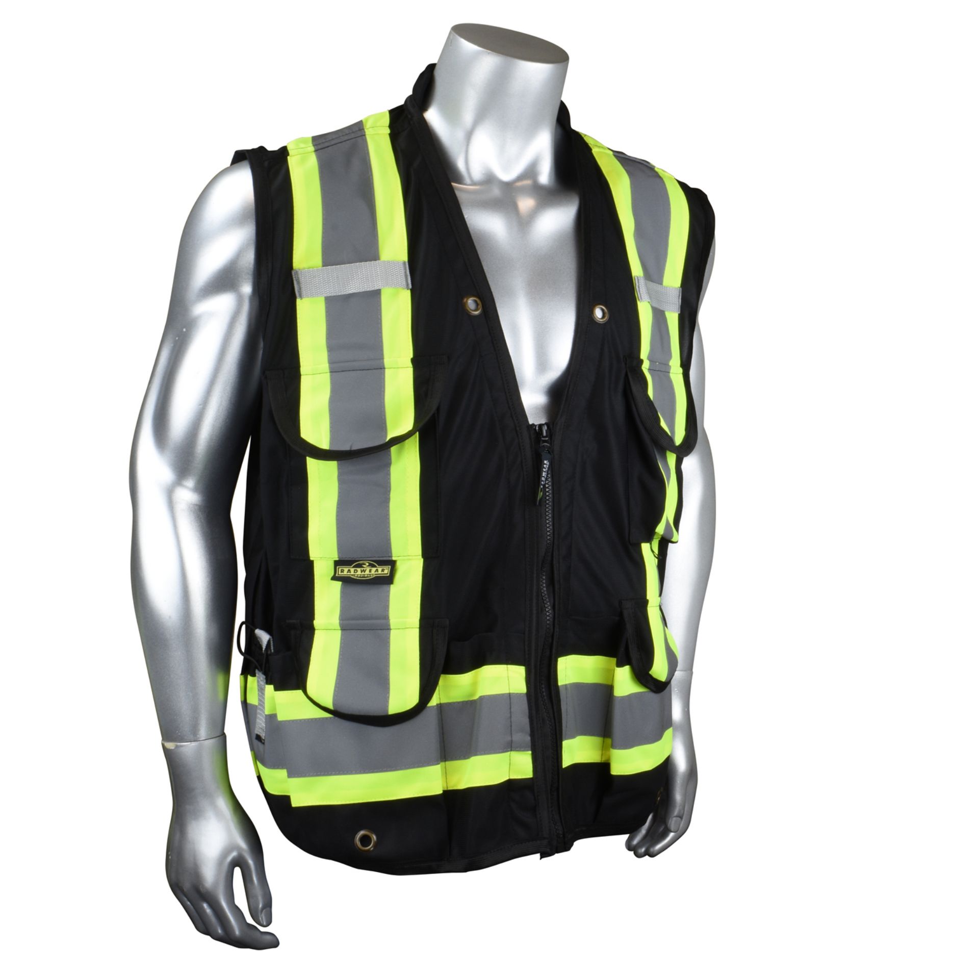 Picture of Radians SV030X-1 Heavy Duty 10-Pocket Cruiser Vest with Back Pouch X-Back