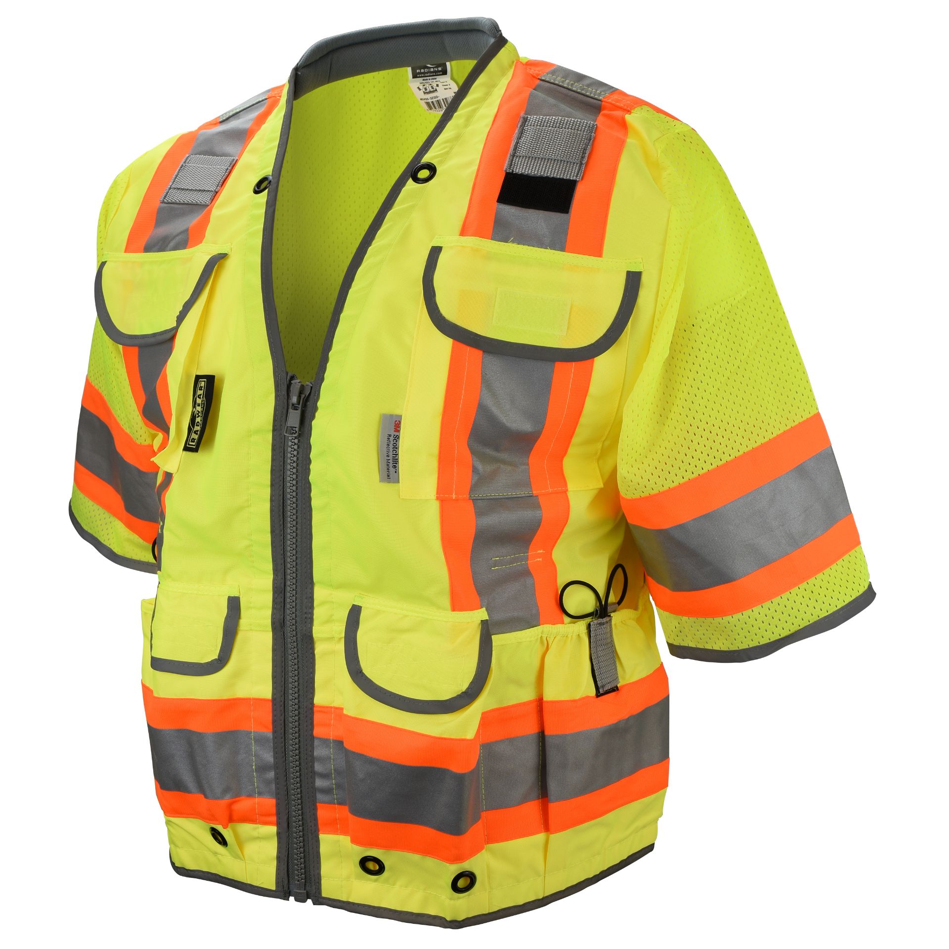 Picture of Radians SV55-3 Class 3 Heavy Woven Two Tone Mesh Engineer Vest