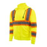 Picture of Radians SW01X-2 High Neck Zip Front X-Back Hooded Sweatshirt