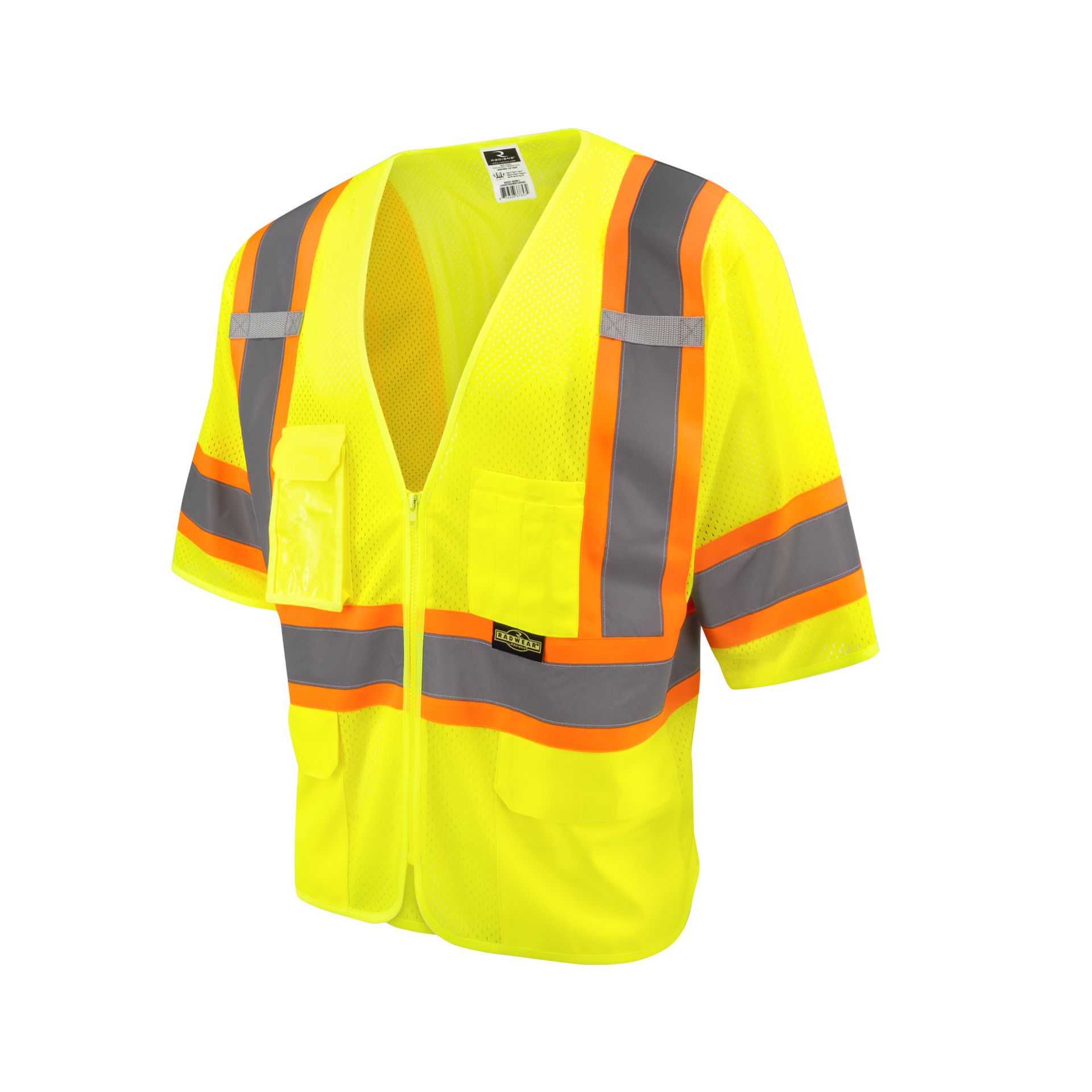 Picture of Radians SV232-3 Two Tone Surveyor Type R Class 3 Mesh Safety Vest with Dual Side Zippers