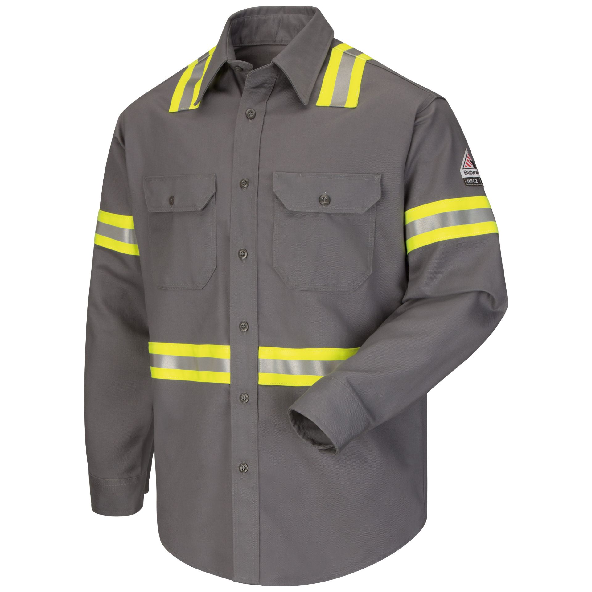 Picture of Bulwark® SLDT Men's Midweight FR Enhanced Visibility Uniform Shirt