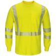 Picture of Bulwark® SMK8 Men's Lightweight FR Hi-Visibility Long Sleeve T-Shirt