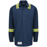 Picture of Bulwark® SMS6-NV Enhanced Visibility Concealed-Gripper Pocketless Work Shirt