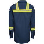 Picture of Bulwark® SMS6-NV Enhanced Visibility Concealed-Gripper Pocketless Work Shirt