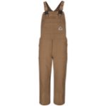 Picture of Bulwark® BLF6 Men's Heavyweight FR Brown Duck Bib Overall with Knee Zip