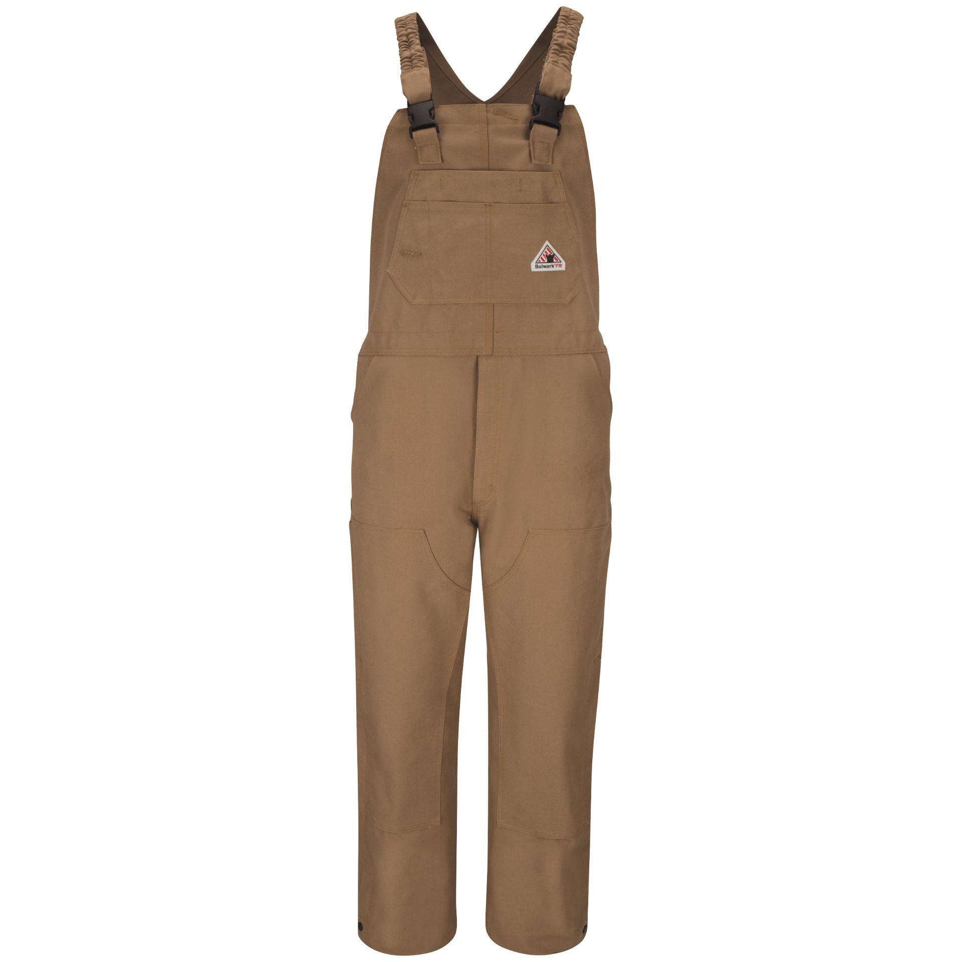 Picture of Bulwark® BLF6 Men's Heavyweight FR Brown Duck Bib Overall with Knee Zip