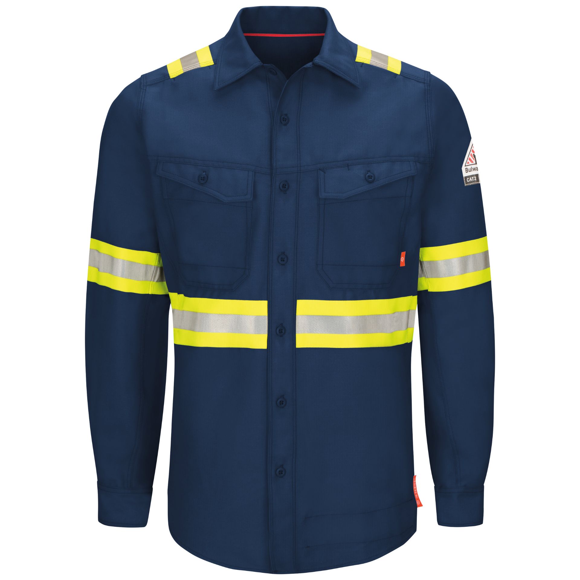 Picture of Bulwark® QS40-EHV iQ Series® Endurance Men's FR Enhanced Visibility Work Shirt