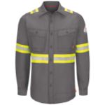 Picture of Bulwark® QS40-EHV iQ Series® Endurance Men's FR Enhanced Visibility Work Shirt