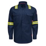Picture of Bulwark® QS26-EHV iQ Series Men’s Enhanced-Vis Midweight Comfort Woven Shirt