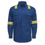 Picture of Bulwark® QS26-EHV iQ Series Men’s Enhanced-Vis Midweight Comfort Woven Shirt