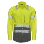 Picture of Bulwark® S1B2 Men's Hi-Visibility Color Block Uniform Shirt