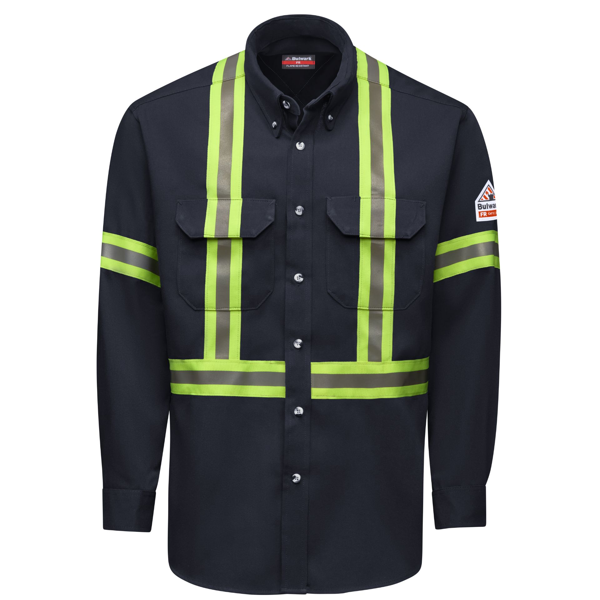 Picture of Bulwark® SMUC Men's Dress Uniform Shirt with Reflective Trim