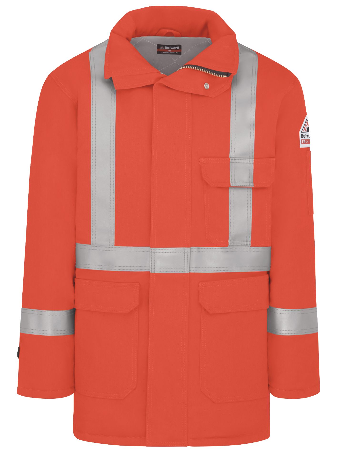 Picture of Bulwark® JLPS Men's Heavyweight FR Insulated Deluxe Parka with CSA Compliant Reflective Trim