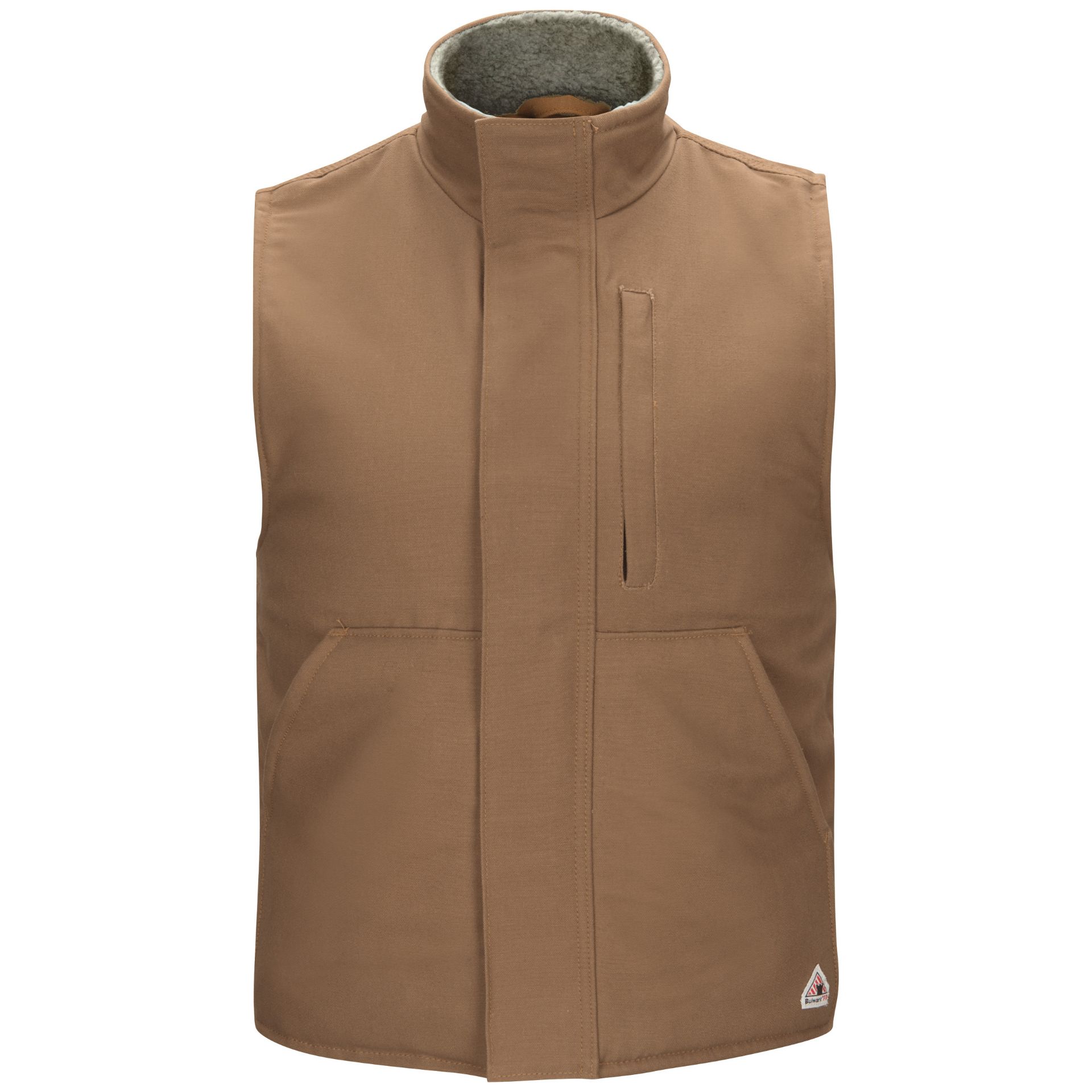 Picture of Bulwark® VLS2 Men's Sherpa Lined Brown Duck Vest