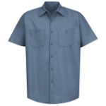 Picture of Red Kap® SP24-SOLID Men's Short Sleeve Industrial Work Shirt