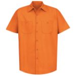 Picture of Red Kap® SP24-SOLID Men's Short Sleeve Industrial Work Shirt
