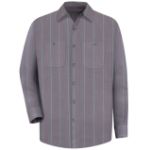 Picture of Red Kap® SP14-STRIPE Men's Long Sleeve Industrial Stripe Work Shirt